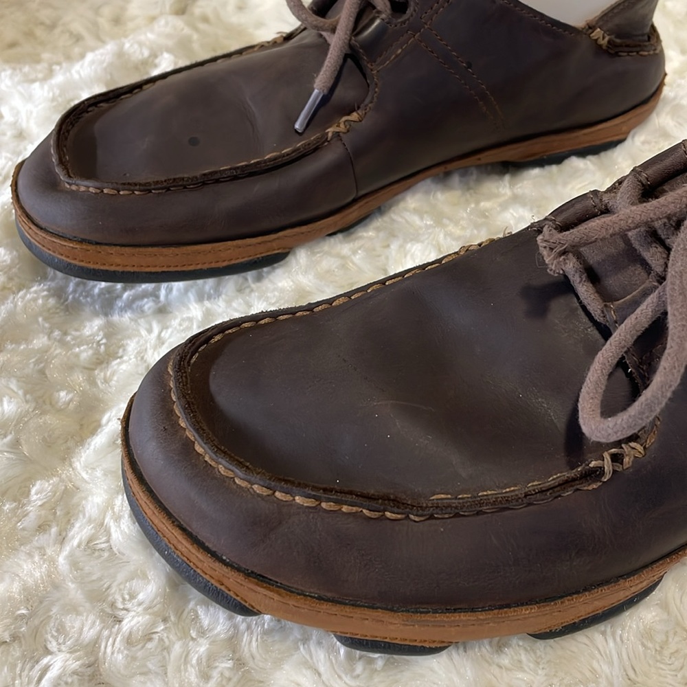 Olukai Ohana lace up Nubuck shoes for men - Picture 9 of 14